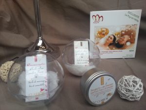 huile de massage bio et comestible